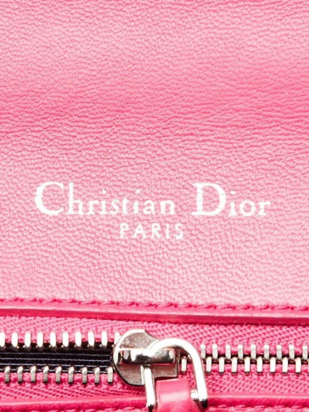 Christian Dior Pink Smooth Leather Diorama Medium Flap Bag - Picture 8 of 12